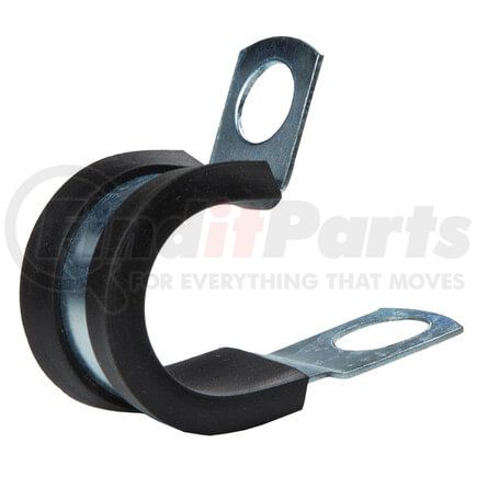 Tectran 901RA Rubber Covered Tube Clamp, 1/2" Width, 1/4" Clamping Diameter, 1/4" Mounting Hole