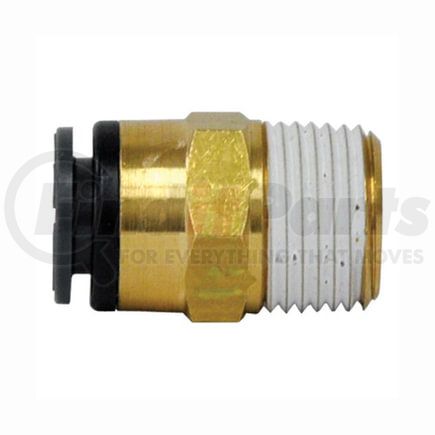 Tectran QL1368-4A DOT Male Push-Lock Composite Connector Fitting, 1/4" Tube Size, 1/8" Pipe Thread