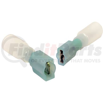 Tectran 42223 Male Terminal - Red, 22-18 Wire Gauge, Insulated, Heat Shrink, Quick Disconnect