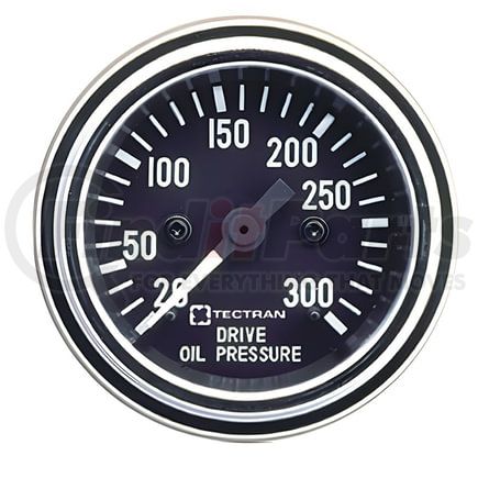 Tectran 95-2231 Engine Oil Pressure Gauge - Chrome Bezel, 25-400 psi, Mechanical