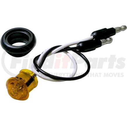 Peterson Lighting 176KA LED Marker/ Clearance, PC-Rated, Round, Kit, 0.75", amber, poly bag