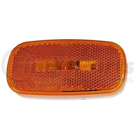 Peterson Lighting M108WA 4.07" x 2.04" Oblong Incandescent Clearance/Marker Light, Amber Lens, with Reflex, Bulk Pack