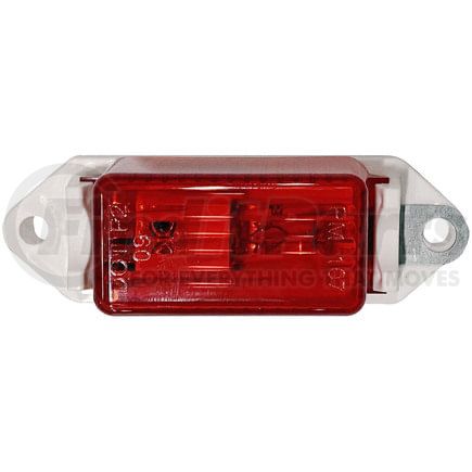 Peterson Lighting M107WR 3.18" x 1" Rectangular Incandescent Clearance/Marker Light, Red Lens, Bulk Pack