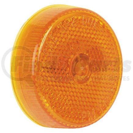 Peterson Lighting M143A 2.5" Round Incandescent Clearance/Marker Light, Amber Lens, with Reflex, Bulk Pack