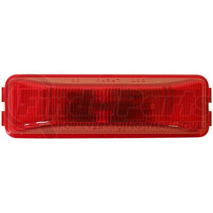 Peterson Lighting M154R 3.91" x 1.2" Rectangular Incandescent Clearance/Marker Light, Red Lens, Bulk Pack