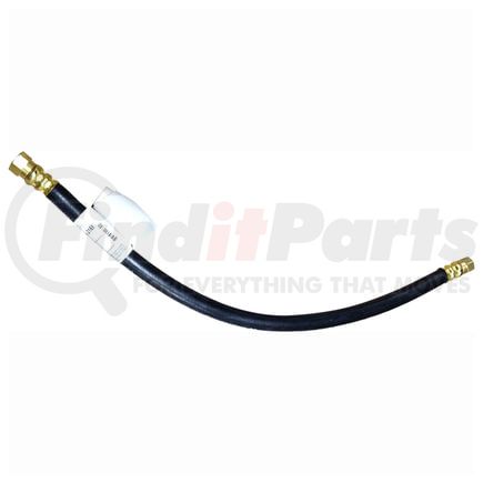 Tectran 21680 Female 45 Deg Flare Dual Swivel Air Brake Hose Assembly, 3/8" Hose ID, 24 in. Long