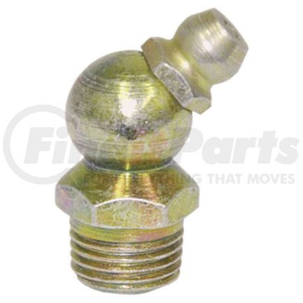 Tectran GFM458 Grease Fitting - 45 deg. Elbow Metric, 8 mm. x 1 Thread, 22.6 mm. Length