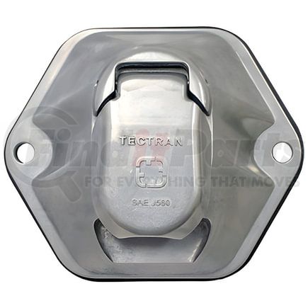 Tectran 38077 Trailer Receptacle Socket - 7-Way, Die-Cast, without Breakers, Split Pin Type