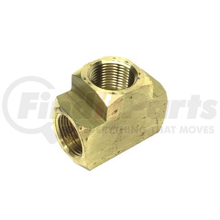 Tectran 88015 Air Brake Pipe Tee - Brass, 3/4 inches Pipe Thread, Extruded