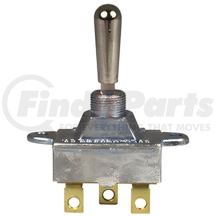 Tectran 40199 Toggle Switch - 12V, 30 AMP, Mom.ON-OFF-Mom.ON, 3 Screw, Chrome Knob, S.P.D.T