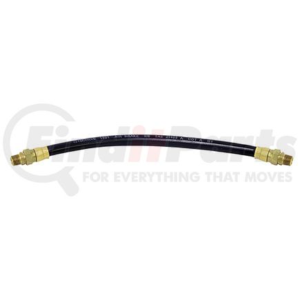 Tectran 18ASW18 1/2" Articflex Air Brake Hose Assembly, 18 in. Long, with 3/8" Dual Swivel Ends