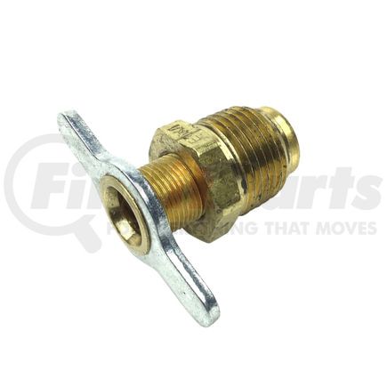 Tectran 90075 Air Brake Air Shut-Off Petcock - Brass, External Seat