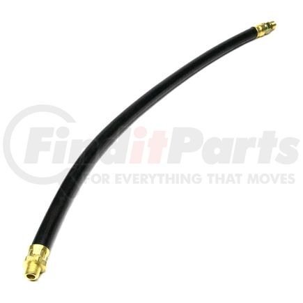 Tectran 21289 30" Single Swivel End Air Brake Hose Assembly, 1/2" Hose ID, 3/8" End Fittings