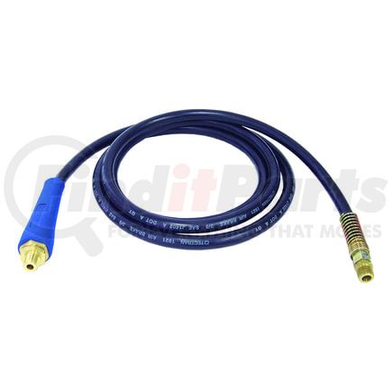 Tectran 22034 3/8 in. Air Brake Hose, 12 ft. Long, with 1/2" Blue FLEXGrip-HD Handles