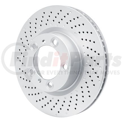 Dynamic Friction Company 624-02051D GEOSPEC Coated Rotor - Drilled