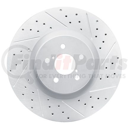 Dynamic Friction Company 830-13014R Geoperformance Rotor - Drilled and Slotted
