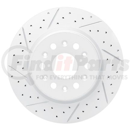 Dynamic Friction Company 830-48000L Geoperformance Rotor - Drilled and Slotted