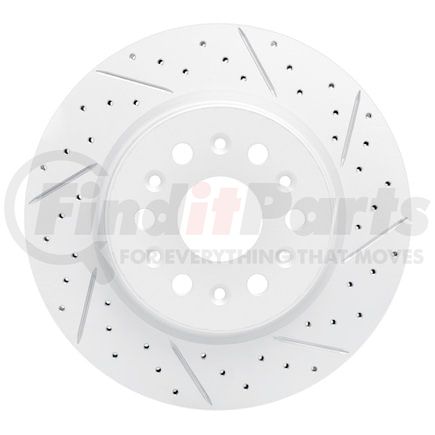 Dynamic Friction Company 830-48000R Geoperformance Rotor - Drilled and Slotted