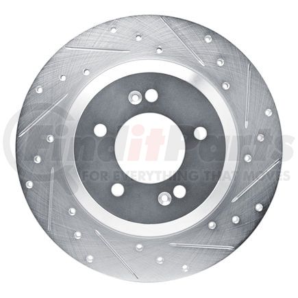 Dynamic Friction Company 631-03065R Brake Rotor - Drilled and Slotted - Silver