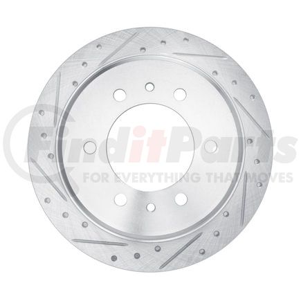 Dynamic Friction Company 631-63174L Brake Rotor - Drilled and Slotted - Silver