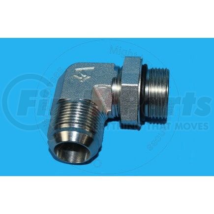 Blumaq 2062-16-16S Flare Fitting - Steel, 90 Degree Elbow, 1 in. Male JIC x 1 in. O-Ring Boss Male