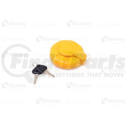 Blumaq 900.02556 Fuel Tank Cap - Yellow, with Key, fits Volvo