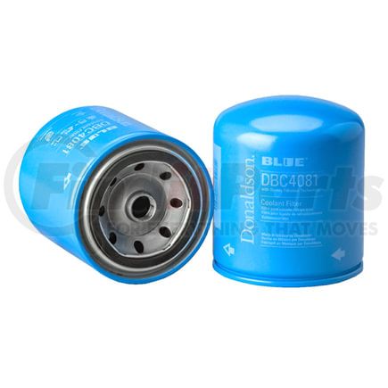 Donaldson DBC4081 Blue Engine Coolant Filter - 4.21 in., M16 x 1.5 thread size, Spin-On Style, Synthetic Media Type