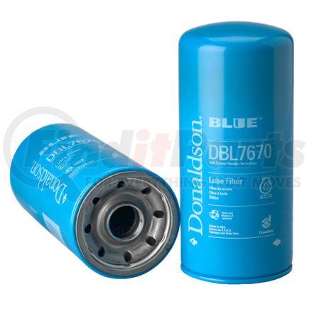 Donaldson DBL7670 Blue Engine Oil Filter - 10.24 in., Full-Flow Type, Spin-On Style, Synteq Media Type