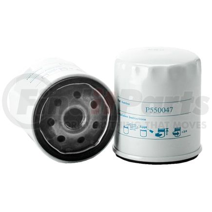 Donaldson P550047 Engine Oil Filter - 3.39 in., Full-Flow Type, Spin-On Style, Cellulose Media Type