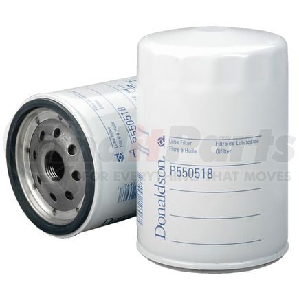 Donaldson P550518 Engine Oil Filter - 5.35 in., Full-Flow Type, Spin-On Style, Cellulose Media Type, with Bypass Valve