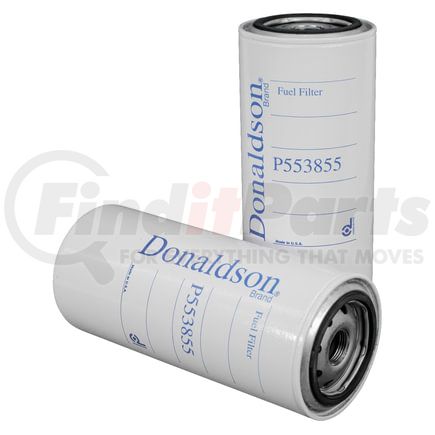 Donaldson P553855 Fuel Filter - 8.69 in., Secondary Type, Spin-On Style, Cellulose Media Type