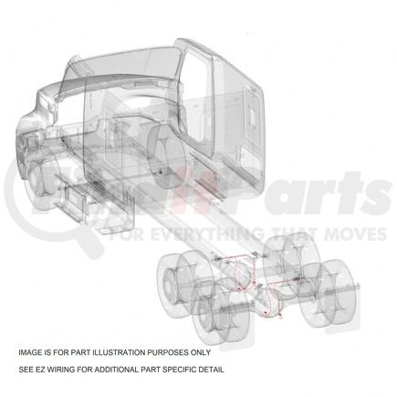 Freightliner S88-00001-140 ABS Wheel Speed Sensor Wiring Harness - Rear Axle, M2, 2010 EPA/CARB/GHG2