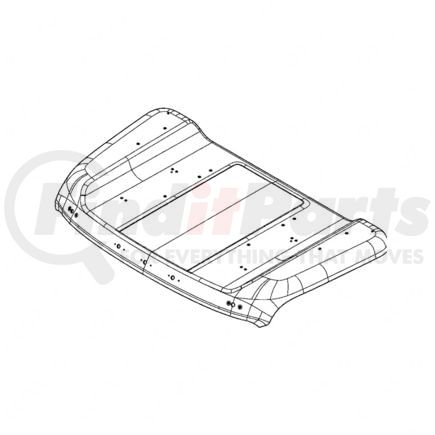 Freightliner A18-72233-021 Roof Assembly - Raised, Low, Daycab, Sunvisor, Condenser