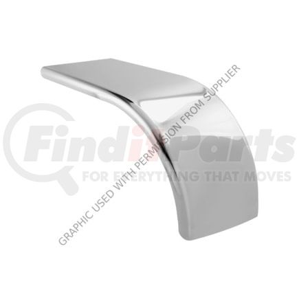 Freightliner HGB BA505HT Fender - 68 Inch, 430, Stainless Steel, Half Tand, Lowrider, Rear Wheel