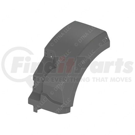 Freightliner 17-14848-004 Truck Quarter Fender - 123SA Square Noise Shield Left, Rear