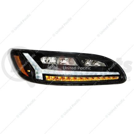 United Pacific 32931 Blackout 6-LED Headlight Assembly, Passenger Side, for 2006-16 Peterbilt 386 / 2000-11 Peterbilt 387