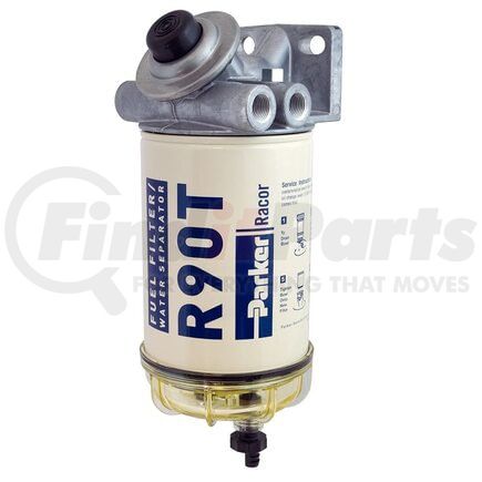 Racor Filters 490R1210 Fuel Filter/Water Separator - 90 GPH, 10 Micron, 3/8"-18 NPTF, 12V Heater