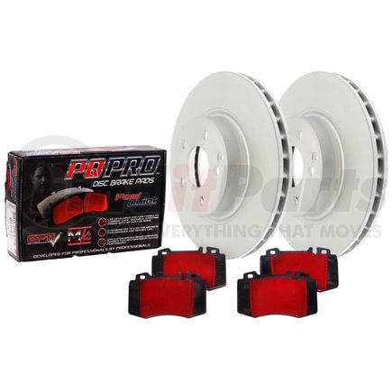 Centric 910.61008 PQ PRO Brake Pads with GCX Brake Rotors