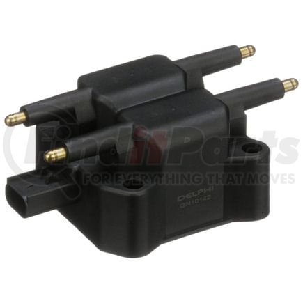 Delphi GN10142 Ignition Coil - Dual Coil Pack, 12V, 3 Male Blade Terminals