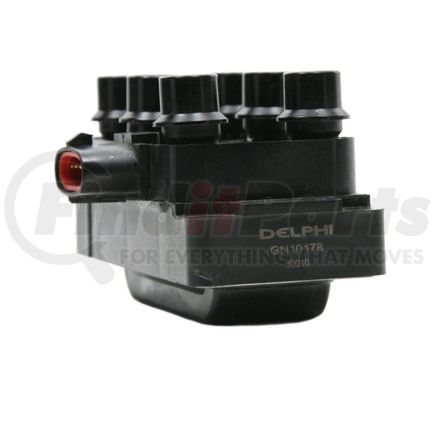 Delphi GN10178 Ignition Coil - Triple Coil Pack, 12V, 4 Male Blade Terminals