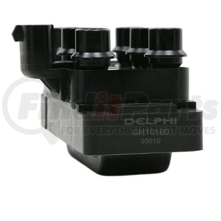 Delphi GN10180 Ignition Coil - Triple Coil Pack, 12V, 4 Male Blade Terminals