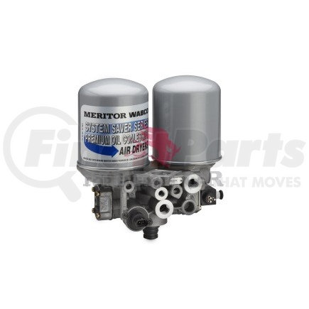 Meritor S4324330370 Air Brake Dryer - Twin Type, 12V, Coalescing Cartridge, 1/2 in.-13 UNC-2B Mounting Holes