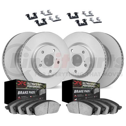 Dynamic Friction Company 4414-42002 GEOSPEC Coated Rotor- HD Brake Pad - Hardware