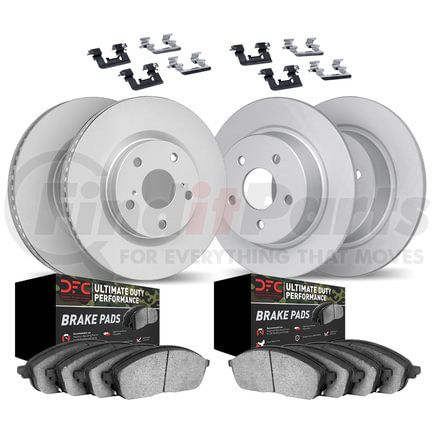 Dynamic Friction Company 4414-42018 GEOSPEC Coated Rotor- HD Brake Pad - Hardware