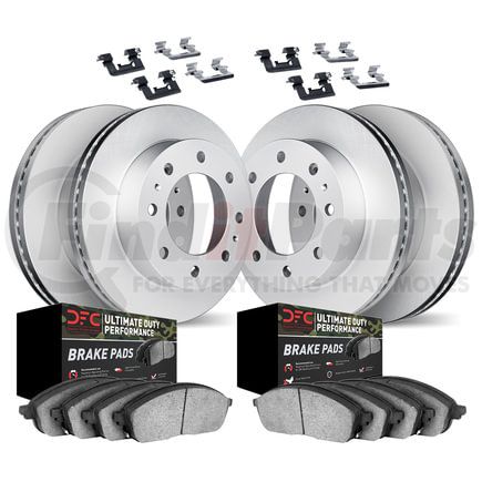 Dynamic Friction Company 4414-54006 GEOSPEC Coated Rotor- HD Brake Pad - Hardware