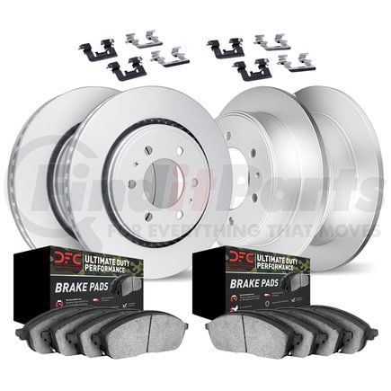 Dynamic Friction Company 4414-67001 GEOSPEC Coated Rotor- HD Brake Pad - Hardware