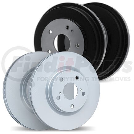 Dynamic Friction Company 4004-47037 Brake Rotors and Drums - GEOSPEC Coated