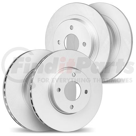 Dynamic Friction Company 4004-59008 Brake Rotors - GEOSPEC Coated