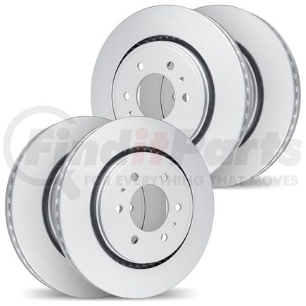 Dynamic Friction Company 4004-68004 Brake Rotors - GEOSPEC Coated