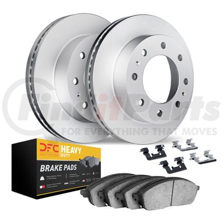 Dynamic Friction Company 4212-40129 GEOSPEC Coated Rotor- HD Brake Pad - Hardware